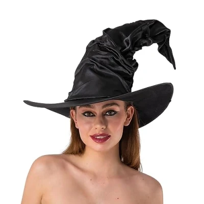 Image of Wicked Costumes Adult Crooked Witches Hat Fancy Dress Halloween Accessory