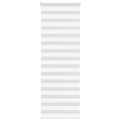 Image of vidaXL Zebra Blind White 85x230 cm Fabric Width 80.9 Polyester