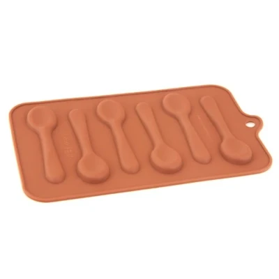 Image of Silicone Easy Choc Spoons Mould Makes 6 Chocolate