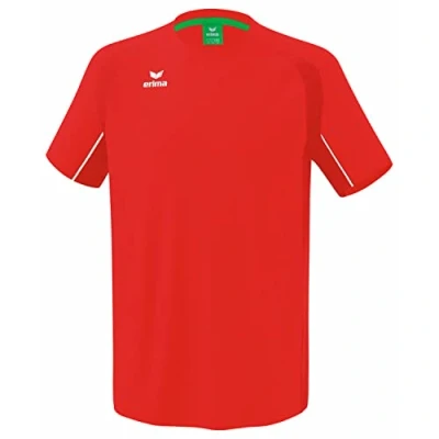 Image of Erima Men&#039;s League Star Training T Shirt, red/White, 3XL