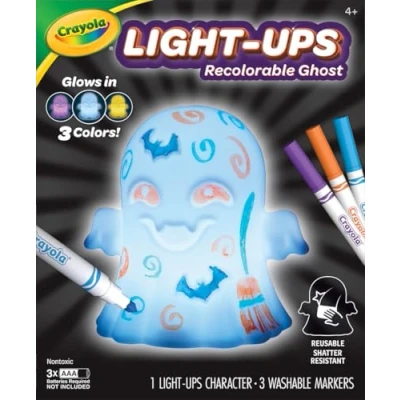 Image of CRAYOLA Light Ups: Ghost Washable Halloween Night Colour, Wash, Repeat! Batteries Not Included For Ages 3+