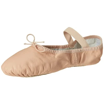 Image of Bloch Dance Unisex Adult Women&#039;s Dansoft Full Sole Leather Ballet Slipper/Shoe, Pink, 4.5 D Wide