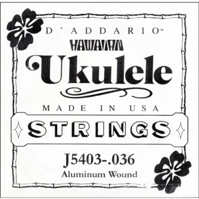 Image of D&#039;Addario J5403 Aluminum Wound Tenor Ukulele Single String, Third .036