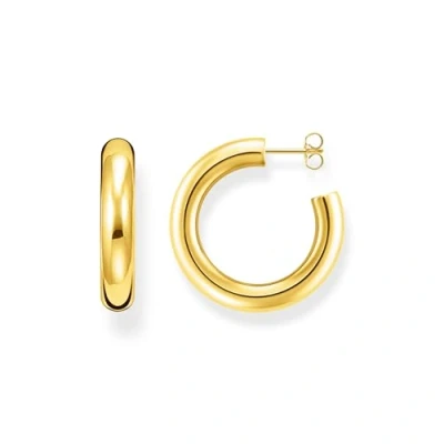 Image of Thomas Sabo Women Silver Hoop Earrings CR636 413 39