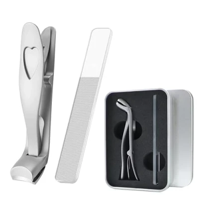 Image of YPYMOD Angled Head nail Clippers, Premium Steel Cutter Trimmer with Catcher, Wide Jaw Opening Trimmer, Ergonomic Toe Clippers for Thick Nails