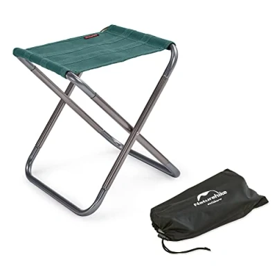 Image of Naturehike Folding Stool Camping Portable Foldable Fold up Ultralight for Fishing Picnic (Green)