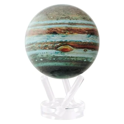 Image of MOVA Globe Jupiter 4.5&quot; with Base, Solar Powered Rotating No Need of Battery or Chord, Unique Gift and Decoration