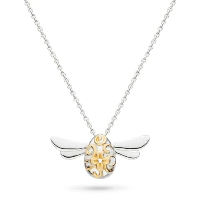Image of Kit Heath Sterling Silver and Gold Plate Blossom Flyte Honey Bee Midi 18&quot; Necklace