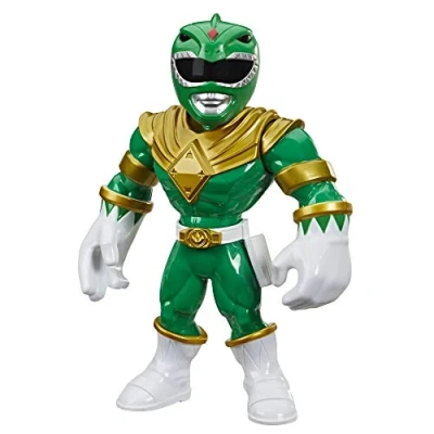 Image of Power Rangers Playskool Heroes Mega Mighties Green Ranger 25 cm Figure, Mighty Morphin Collectible Toys, Children Aged 3 and Up