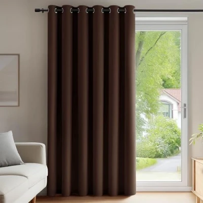 Image of Deconovo Solid Blackout Curtains One Panel