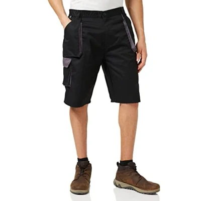 Image of Portwest Texo Contrast Shorts, Size: XL, Colour: Black, TX14BKRXL