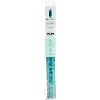 Image of We R Memory Keepers Quill 12 x96 Roll, New 2019, Foil Crafts, for Electronic Cutting Machines Cricut, Silhouette &amp; Brother, Papercrafts, DIY, Home Décor, Upcycling, Stationery, Aqua, One