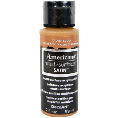 Image of DecoArt Acrylics Multi Purpose Paint, Brown Sugar Satin