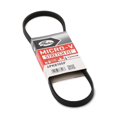 Image of 11287791786, 32427791786 V ribbed belt GATES Micro Stretch Fit 4PK810SF 810mm 4 BMW: 3 Saloon, 1 Hatchback, Touring
