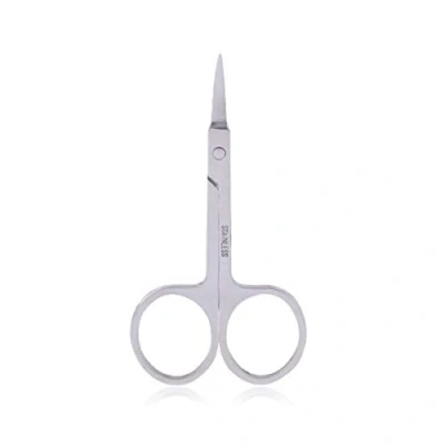 Image of Curved Eyebrow Trimming Scissors for Ladies Women Beauty Scissor Facial Hair Grooming Trimmer Stainless Steel Professional Nose Beard Moustache Eyelash Men