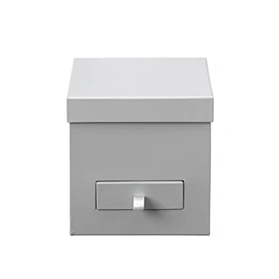 Image of Oasis GREY SQUARE FLOWER GIFT HAT BOX LINED WITH DRAWER VALENTINES