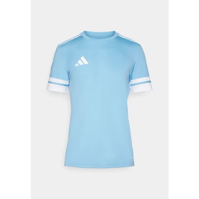 Image of adidas Performance SQUADRA25 Short Sleeve Sports Tshirt, Men&#039;s, Size: 3XL, Team light blue/white