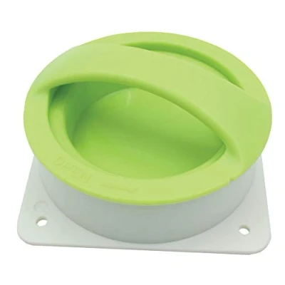Image of Fackelmann 682436 Regular and Stuffed Burger Press, ABS, Green