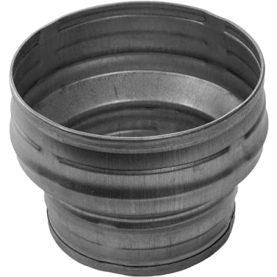 Image of Vent Systems 6 to 5 Inch Round Ducting Reducer PVC/HVAC Pipe Adapter Connector Cone Galvanized Steel Adaptor for Ventilation Kitchen Exhaust Fan, Dryer Hose, Cooker 150 125 mm