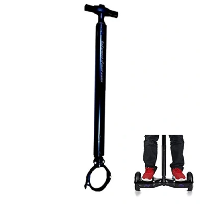 Image of Locisne Stretchable Aluminum Alloy Balance Scooter Handlebar for 6.5CM (2.56&quot;) Diameter Roller Two Wheel Scooter, Beginner Electric Hoverboard Stand, Smart Hoverscooter Support (Black)