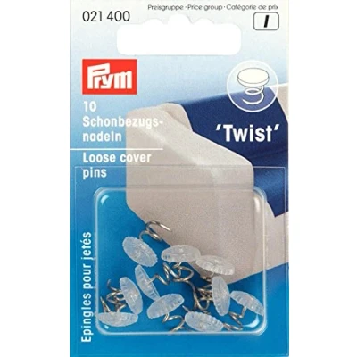 Image of Prym Cover Pins, Silver, Twist, 10 Stück