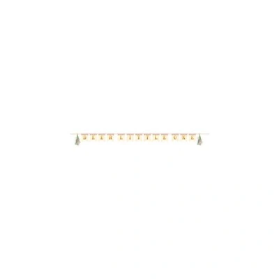 Image of Creative Converting PC350484 Deer Little One Ribbon Banner with Tassels I 1 Pc