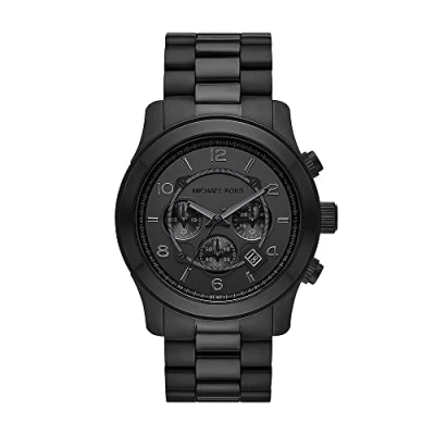 Image of Michael Kors Runway Chronograph watch, Men&#039;s, Size: One Size, Black