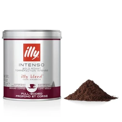 Image of illy Coffee, Intenso Ground Dark Roast, 100% Arabica 125g
