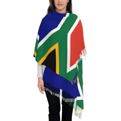 Image of OKFSTY South African Flag Cashmere Scarf Wrap Shawl,Scarf For Women Neck Winter Fall Classic Warm