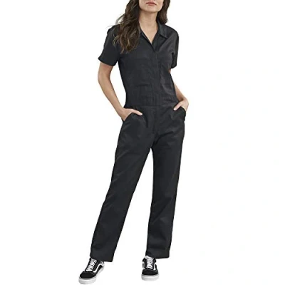 Image of Dickies, Women&#039;s, SS FLEX COVERALL, BLACK, XS