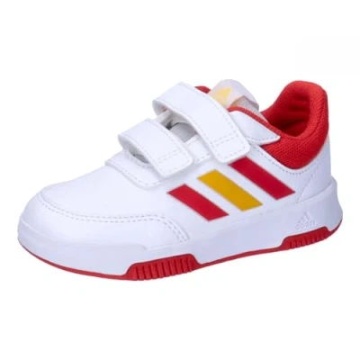 Image of adidas Tensaur Hook and Loop Shoes Running, Footwear White/COLRED/COGOLD, 3 UK Child