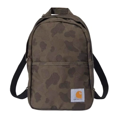Image of Carhartt Unisex&#039;s Mini Backpack, Everyday Essentials Daypack for Men and Women, Duck Camo, One Size