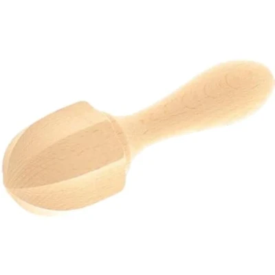 Image of teemando® Wooden Lemon Squeezer Round Shape 15cm Citrus Juicer