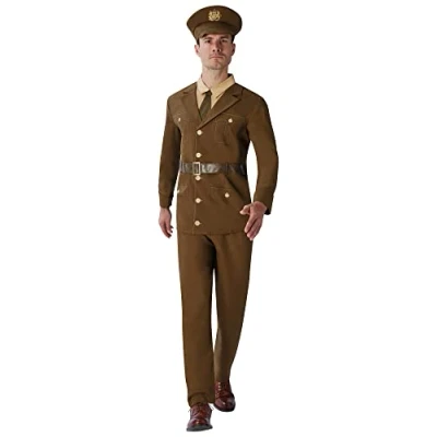 Image of Rubie&#039;s 810986STD000 WW1 Generic World War One Soldier Adult Fancy Dress, Multicolour, STD