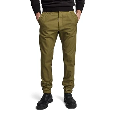 Image of G Star Men&#039;s Bronson 2.0 Slim Chino, Green (dark olive D21038 D305 C744), 29W / 30L