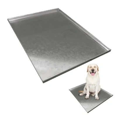 Image of Ellie Bo Replacement Silver Galvanised Metal Tray for 30 inch Medium Dog Cage Crate