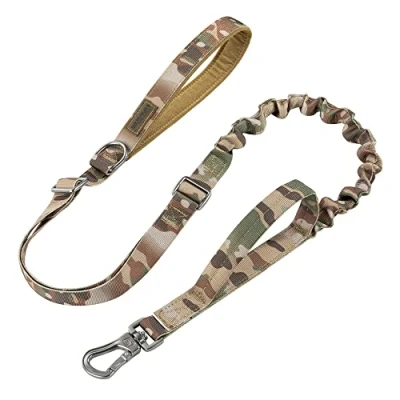 Image of EXCELLENT ELITE SPANKER Tactical Dog Lead Bungee Leash Military Training with Traffic Control Handles(MCP)