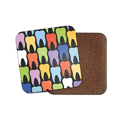 Image of 1 x Teeth Coaster Tooth Dentist Dental Nurse Fun Funky Student #8769