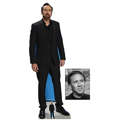 Image of BundleZ 4 FanZ by Starstills Fan Pack Nicolas Cage Lifesize and tabletop Cardboard Cutout / Standup with 20cm x 25cm Star Photo