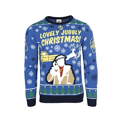 Image of Only Fools and Horses Official Knitted Christmas Jumper Sweater Del Boy (Large)