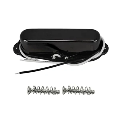 Image of FLEOR Single Coil Pickup Guitar Neck Pickups 50mm Alnico 5 Magnet 7 8k for TL TE Electric Parts, Black