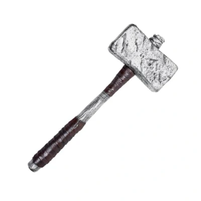 Image of Boland 00542 Sledge Hammer 65cm Fancy Dress Accessory Medieval Knight Viking Prop Weapon Novelty Halloween