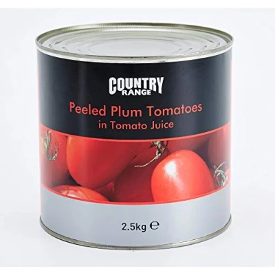 Image of Country Range Peeled Plum Tomatoes in Tomato Juice 1x2.5kg