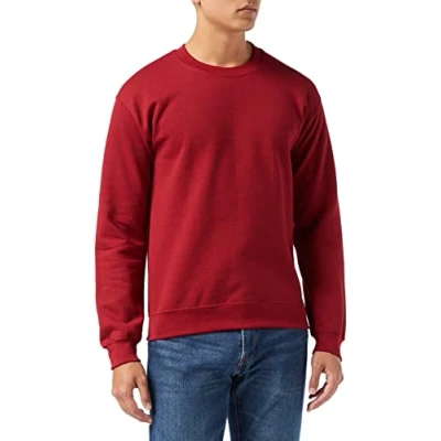 Image of Gildan 18000 men&#039;s Sweatshirt in Red