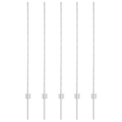 Image of vidaXL Fence Posts 10 pcs U Channel 120 cm Galvanised Steel