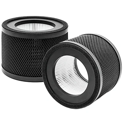 Image of WOCASE TT AP001 True HEPA Filter Replacement, Compatible with TaoTronics Air Purifier, H13 &amp; Activated Carbon Filter, 2 Pack
