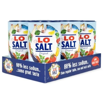 Image of LOSALT Reduced sodium Salt Original (non iodised) Great Tasting Alternative / Substitute with 66% less 350 g tub (case of 6)