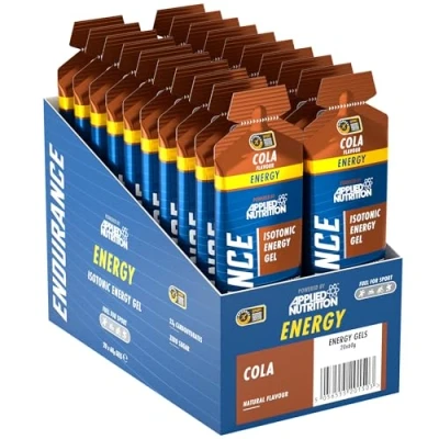 Image of ISOTONIC Caffeine Free Energy Gel Performance Enhancing Formula Zero Fat Sugar 23g Carbohydrates (Pack of 20 x 60g) (Cola)