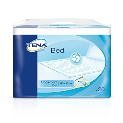 Image of Tena Disposable Bed and Chair Pads 180 x 80 cm (71 31.5 inch) Pack 20 (Eligible for VAT relief in the UK)