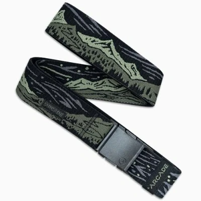 Image of Arcade Belts A2 Unisex Adventure Belt: Heavy Duty Stretch, Metal Free Buckle, Out of range Ivy Green, Standard (Up to 40&quot;); 1.5&quot; Wide